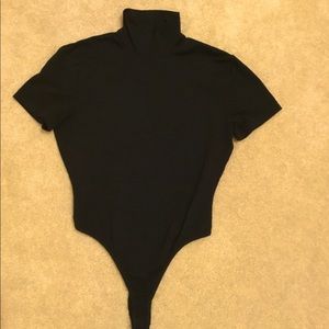 Ann Taylor Bodysuit, black, size M